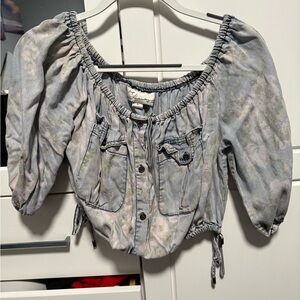 Vintage Havana Floral Off-Shoulder Top worn once